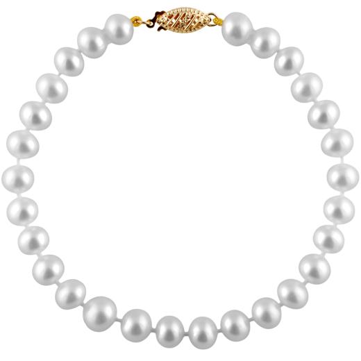 White Freshwater 6-6.5mm Pearl Bracelet
