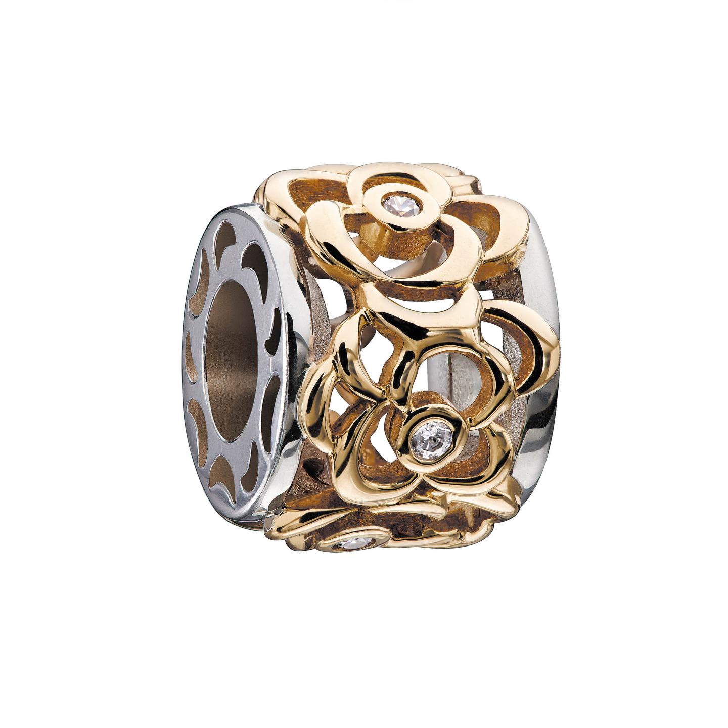 Chamilia 10K Yellow Gold & Sterling Silver Field Of Gold Clear Swarovski