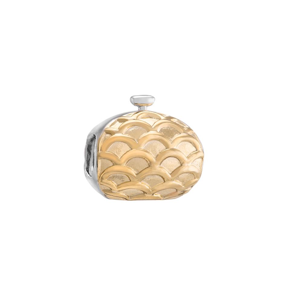 Chamilia Sterling Silver Bag With Gold Electroplating