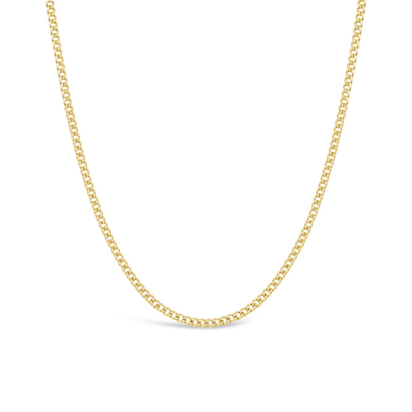 10K Yellow Gold 24" Miami Curb