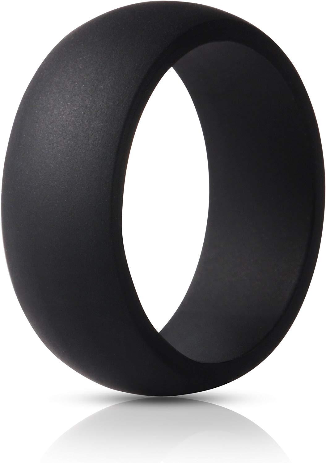 8Mm Black Silicone Band