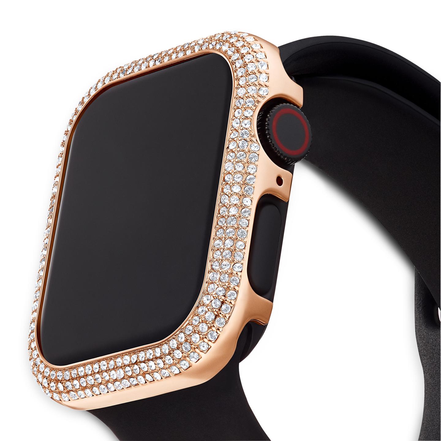 Swarovski Sparkling 40 Mm Rose Gold-Tone Case Compatible With Apple Watch®
