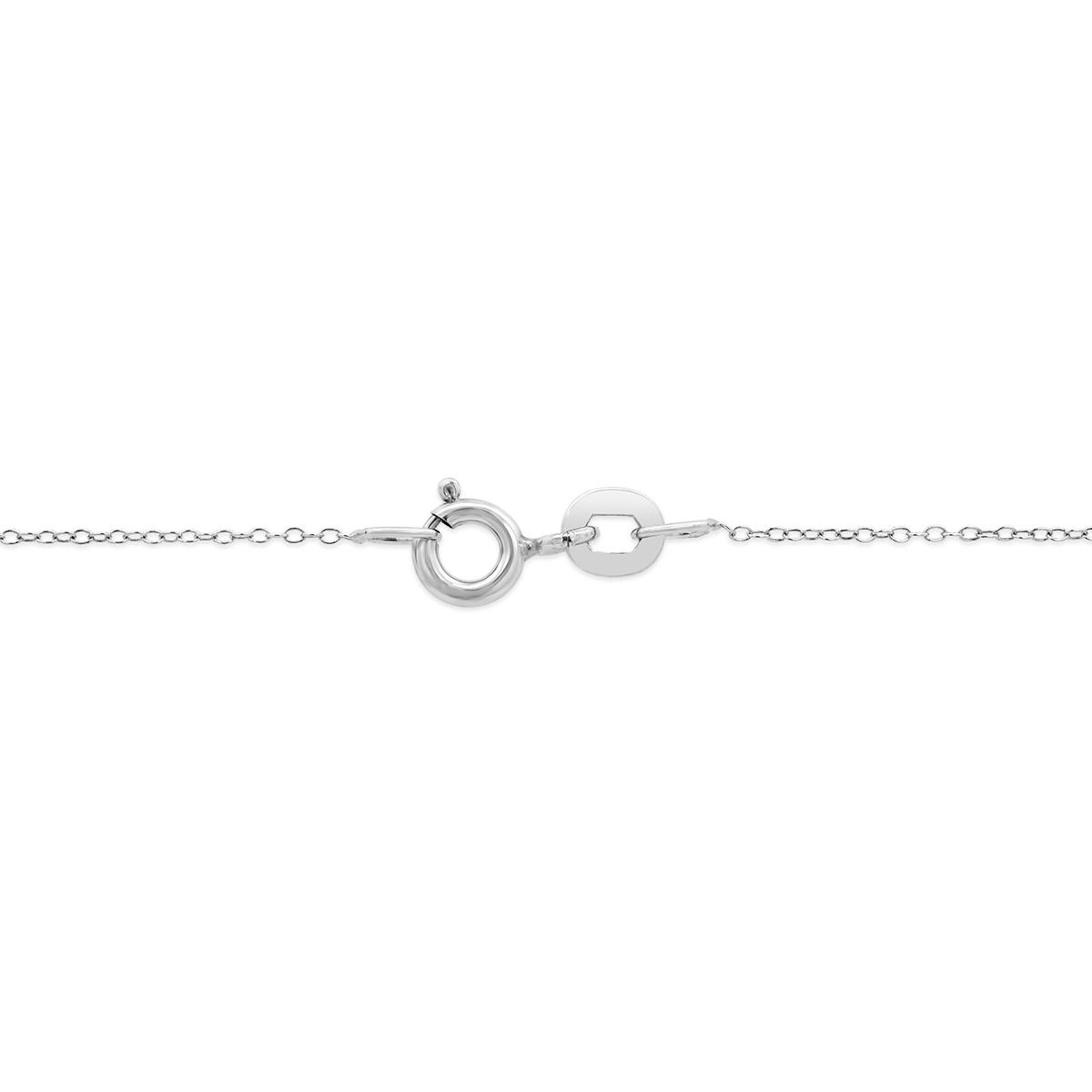 Sterling Silver 0.11Ctw Diamond Bouquet Pendant