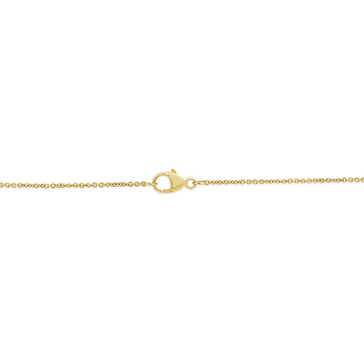 Bella Moda 10K Yellow Gold 0.20CTW Diamond Y-Necklace