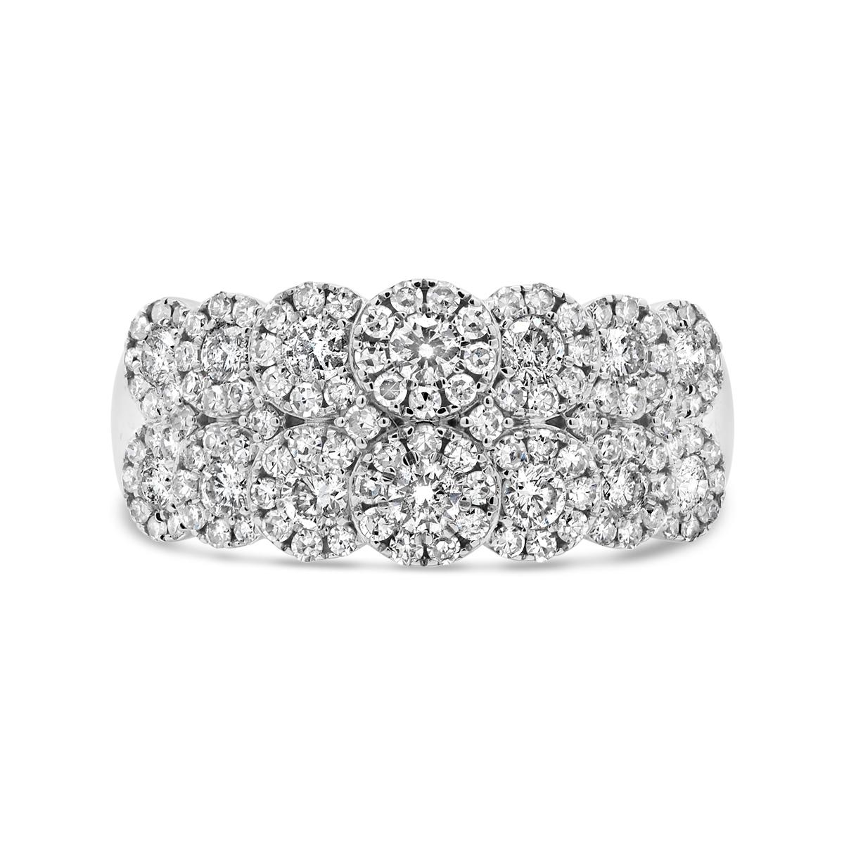 10K White Gold 1.00CTW Diamond Band