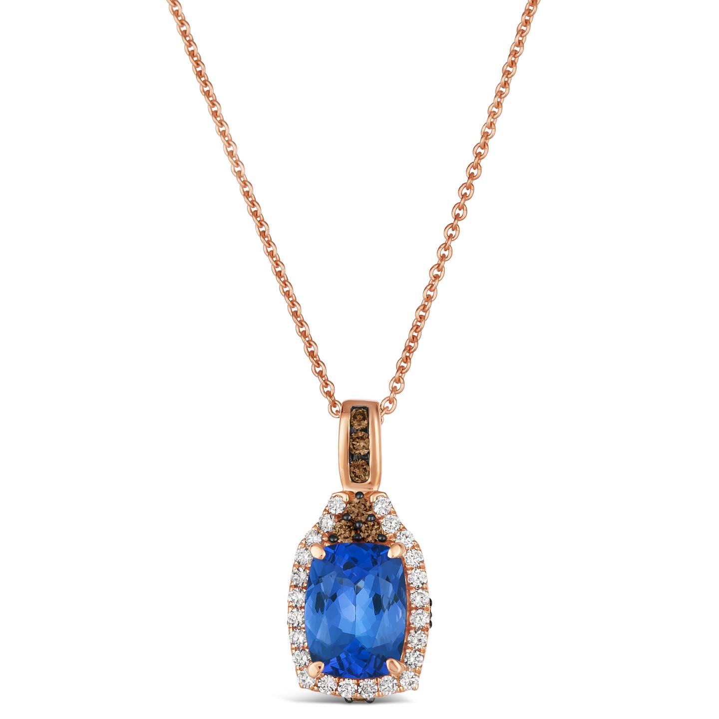 Le Vian 14K Strawberry Gold Tanzanite & 0.24Ctw Diamond Pendant