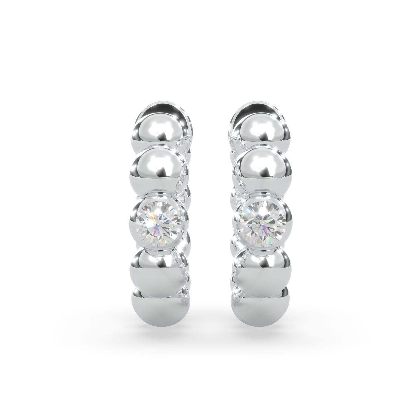 Lands Collection Modern Electrum Canadian Diamond Hoop Earrings