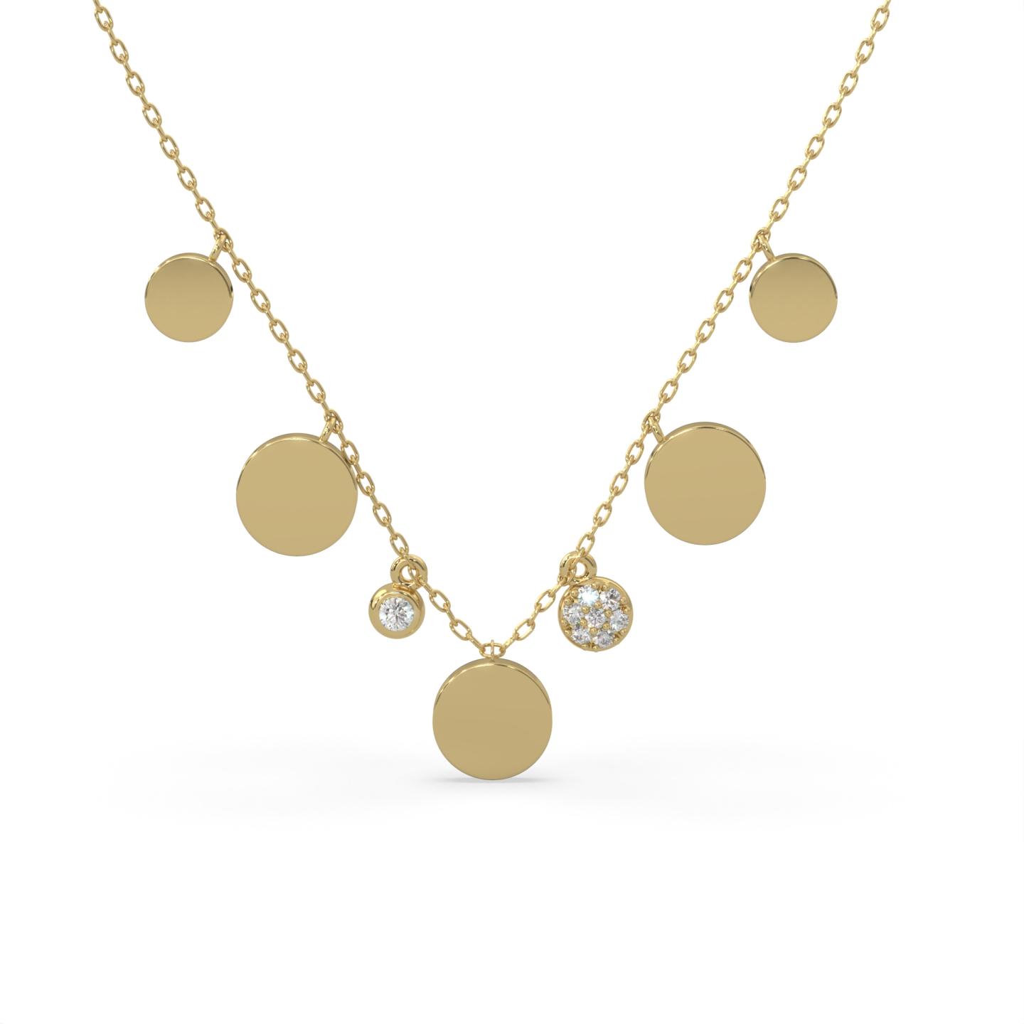 Lands Collection Modern Electrum Canadian Diamond Necklace
