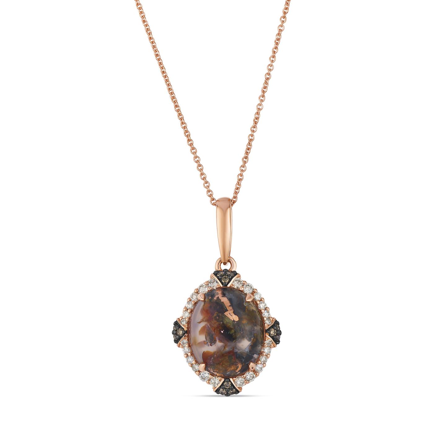 Le Vian 14K Strawberry Gold Aquadite & 0.29Ctw Diamond Pendant