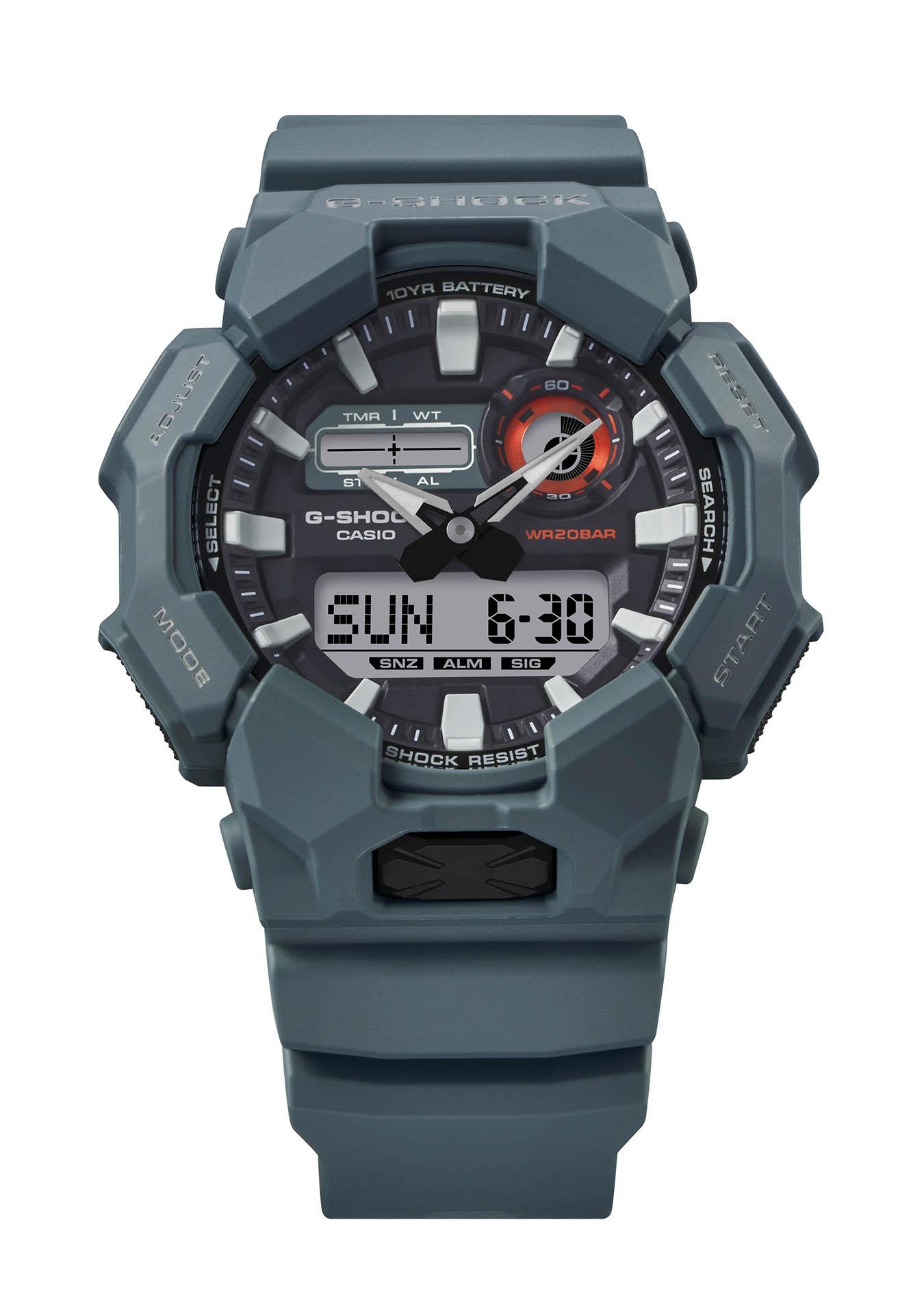 Peoples Men's Casio Digital Mudman Black and Orange G-Shock Watch