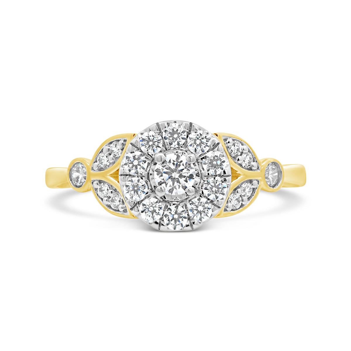 New Brilliance Lab Grown 0.50CTW Diamond Fashion Ring in 10K Yellow Gold