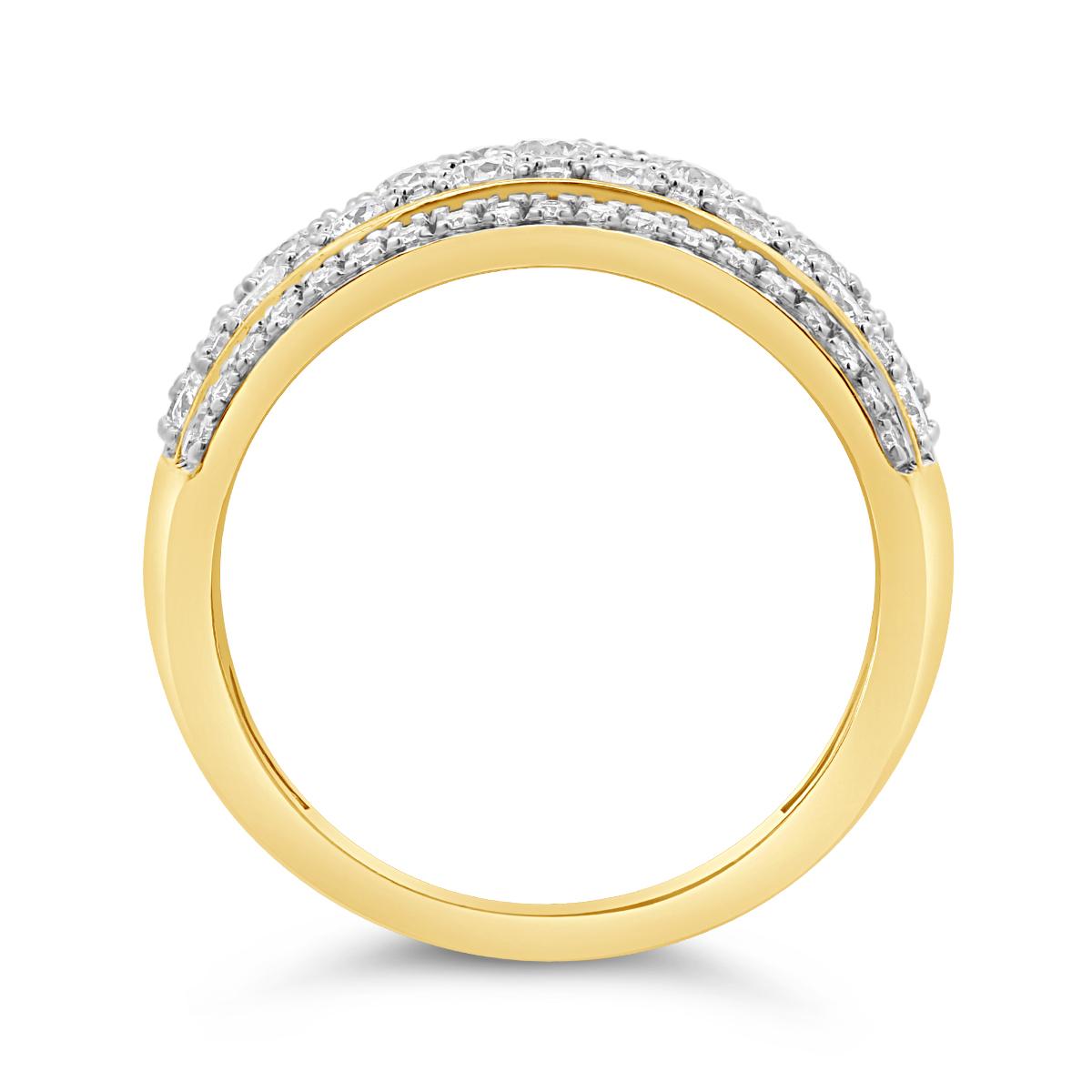 1.50Ctw Diamond Anniversary Band In 10K Yellow Gold
