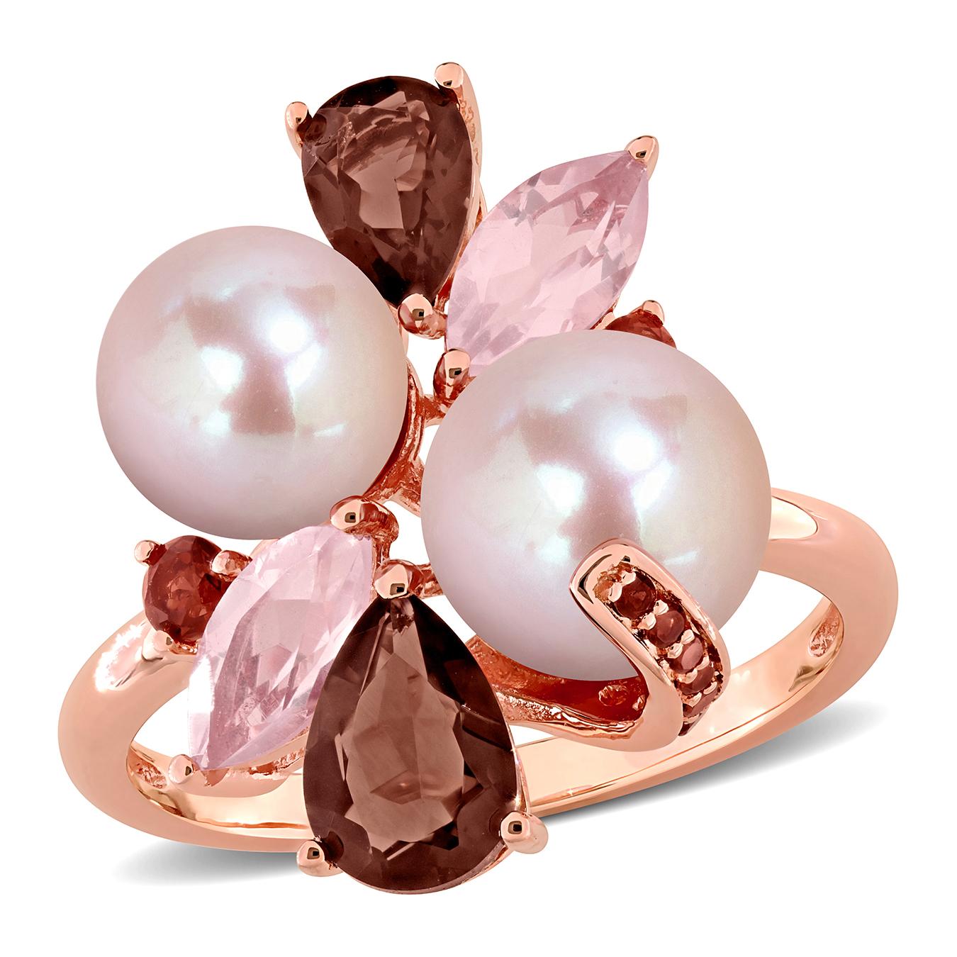 Julianna B Pink Plated Sterling Silver Pearl
