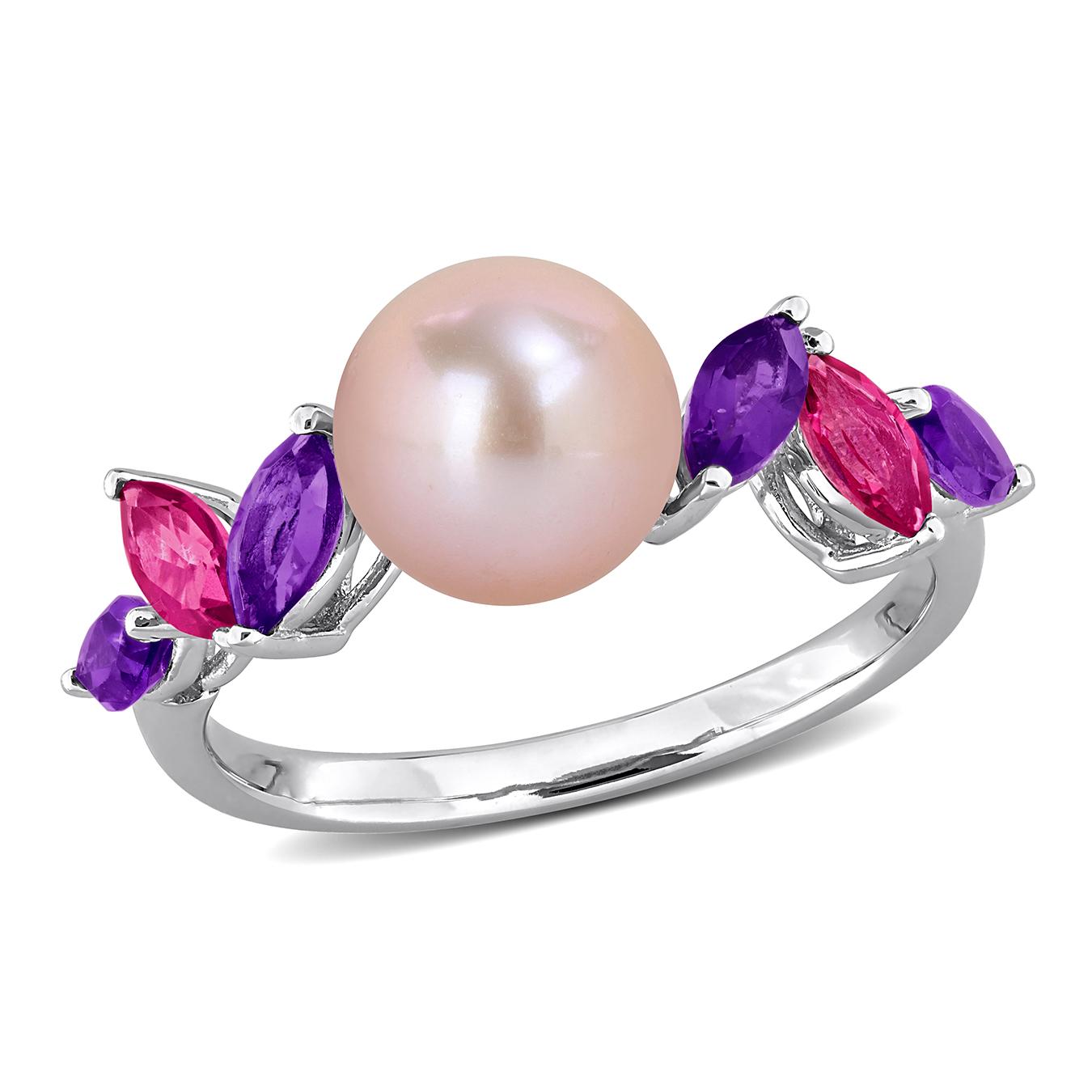 Julianna B Sterling Silver 7.5-8Mm Pink Pearl