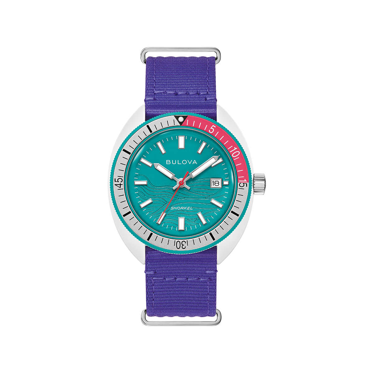 Bulova Men'S Snorkel Teal Dial Date Watch