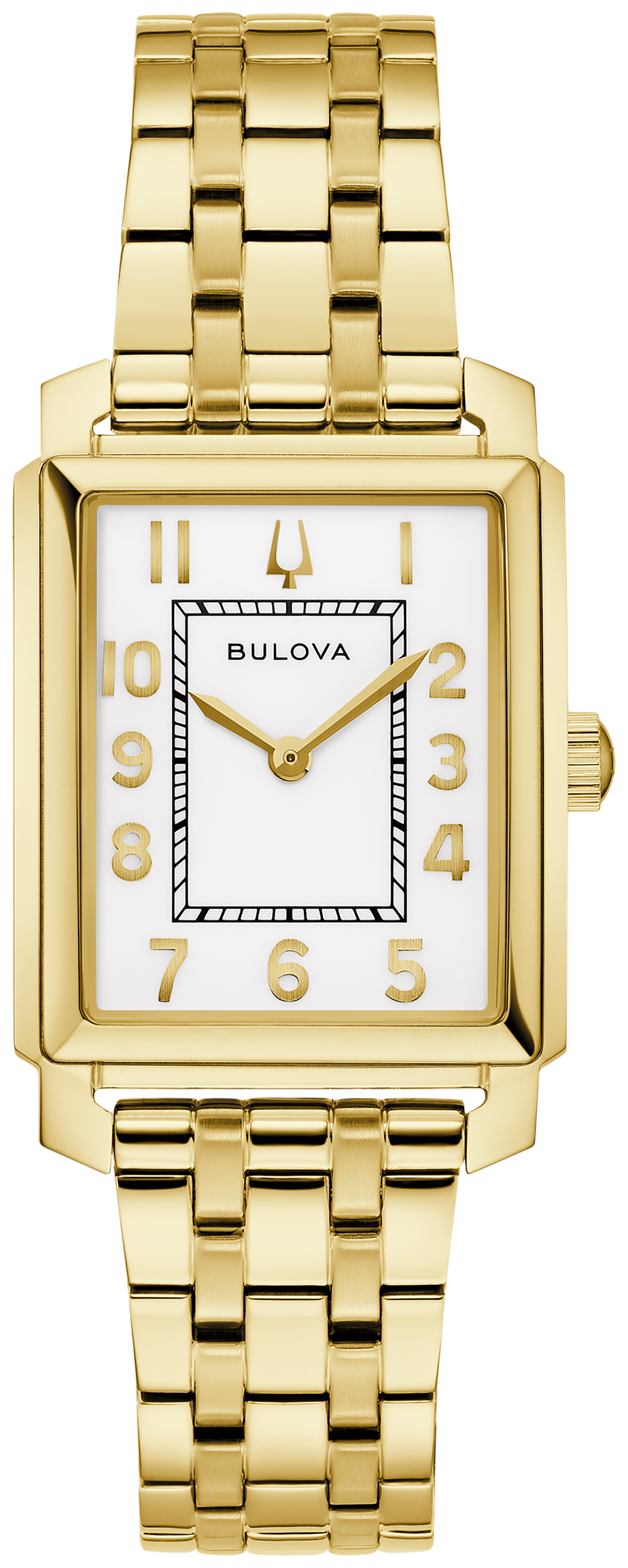 Bulova Women'S Sutton White Dial Gold-Tone Watch