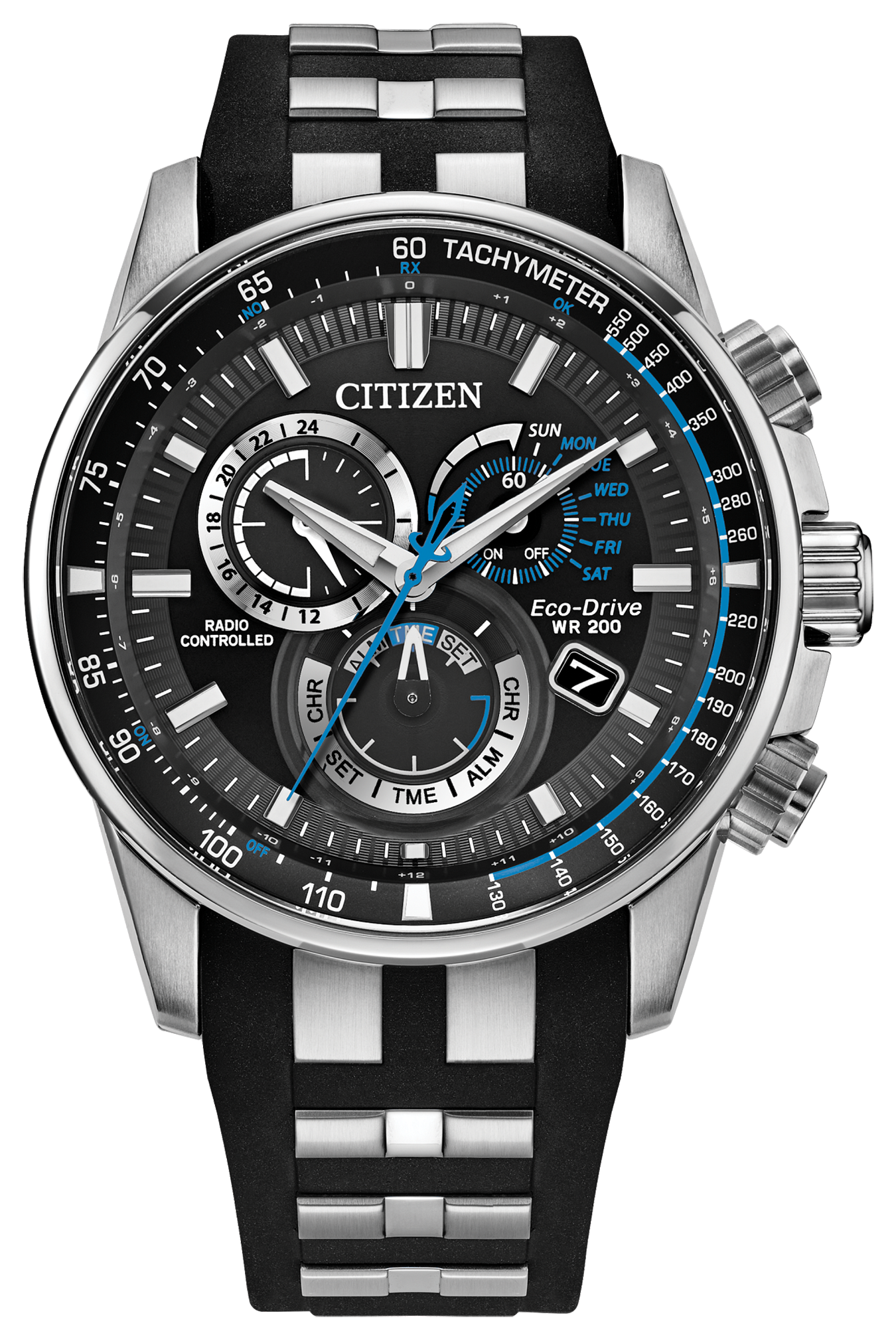 Citizen Men'S Pcat Dial Atomic Chronograph Watch
