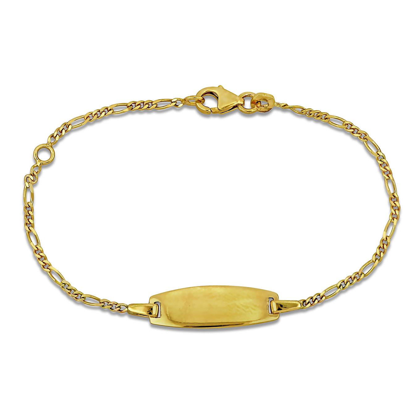 Julianna B Children's 14K Yellow Gold ID Bracelet 4.5+1" Extender
