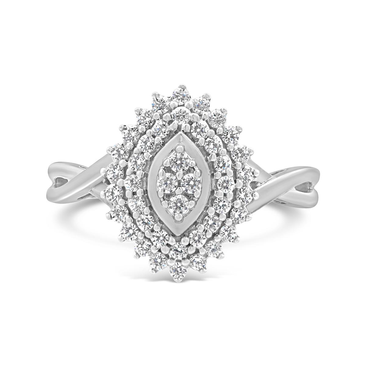 New Brilliance Lab Grown 0.50CTW Diamond Fashion Ring in Sterling Silver