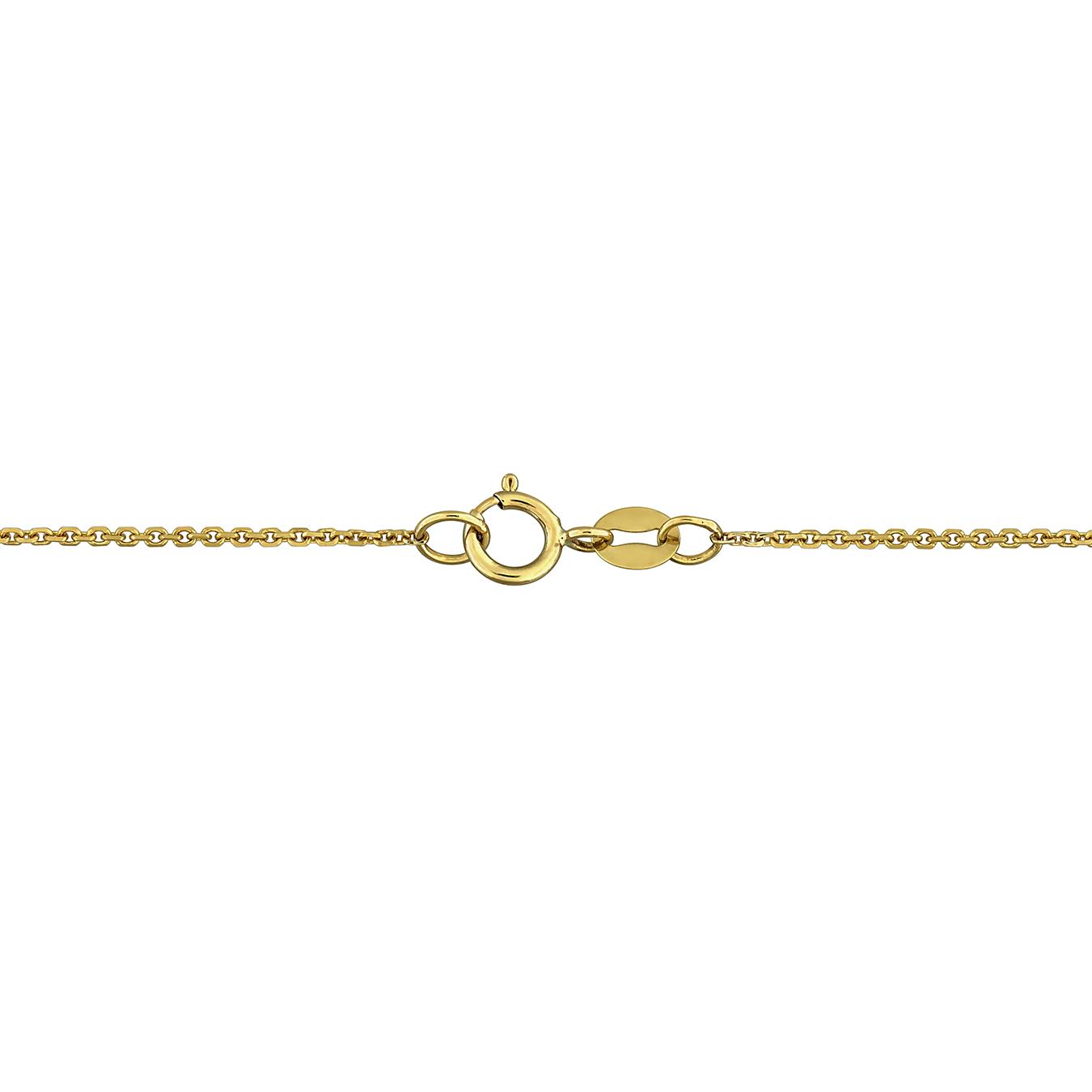 Julianna B 14K Yellow Gold Peridot & Diamond Station Bracelet 7"