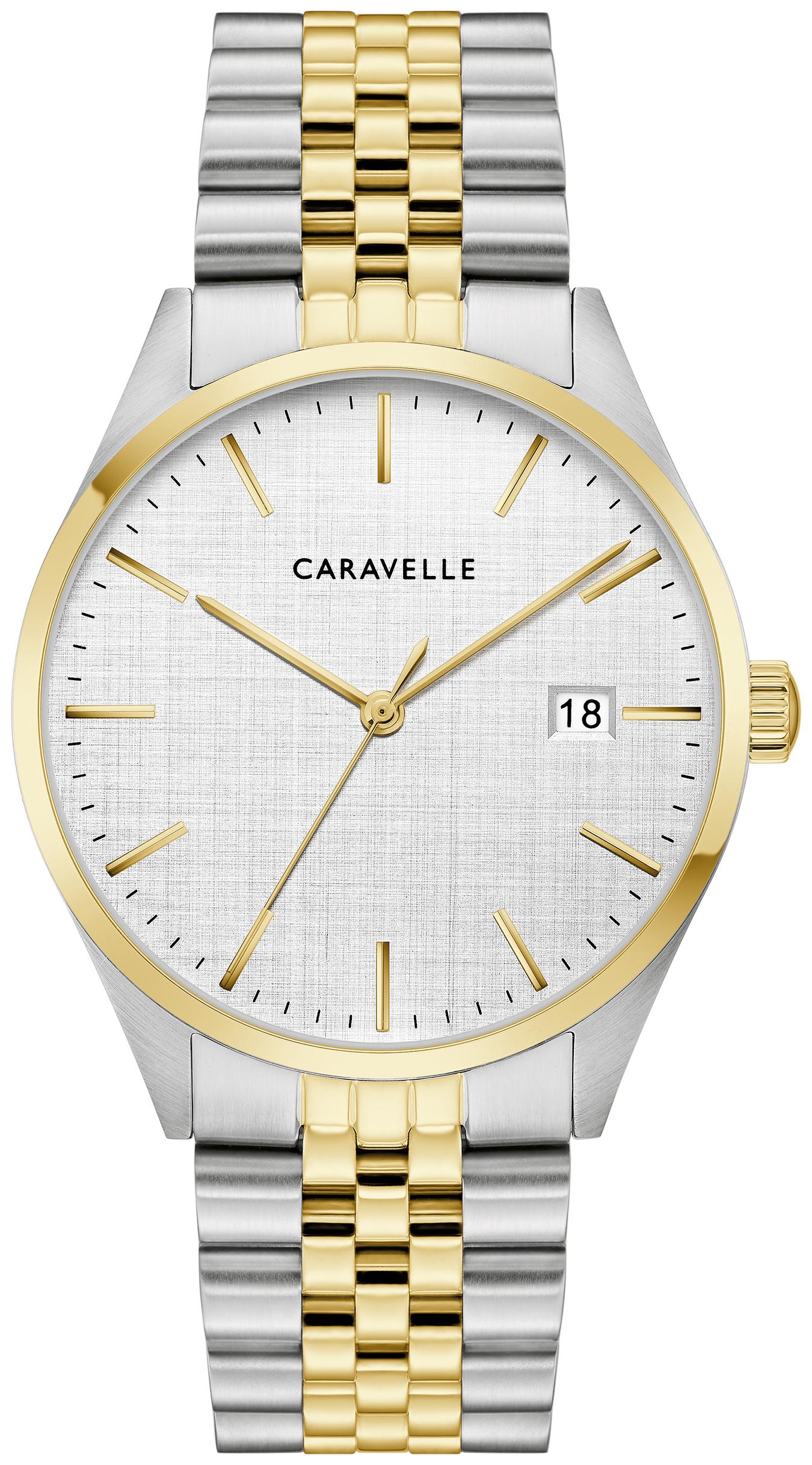 Caravelle Men'S Dress Silver-White Dial Watch