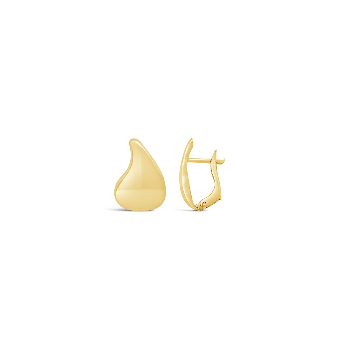 10K Yellow Gold Tear Drop Earrings