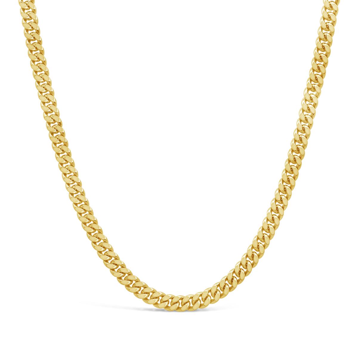 10K Gold Bonded Sterling Silver 22" Cuban Chain