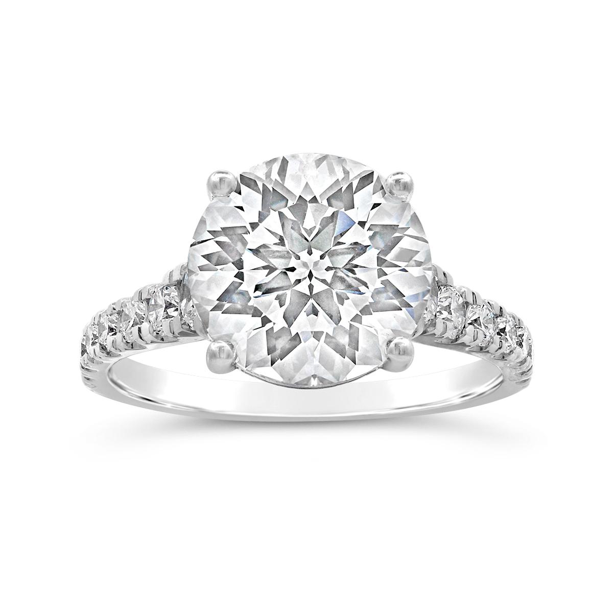 Above Love Lab Grown 5.25Ctw Diamond Bridal Ring In 14K White Gold