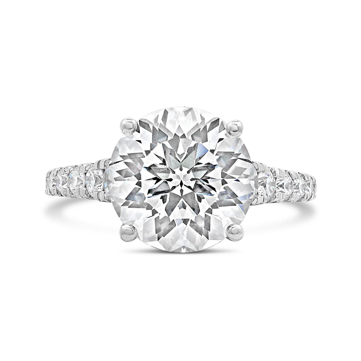 Above Love Lab Grown 5.25Ctw Diamond Bridal Ring In 14K White Gold