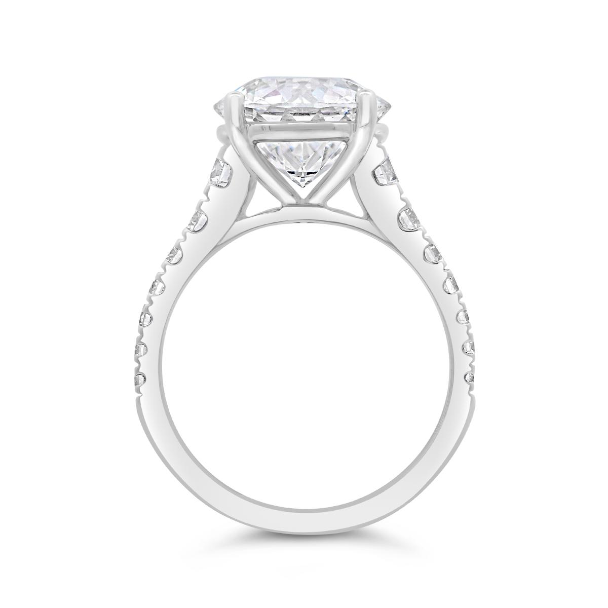Above Love Lab Grown 5.25Ctw Diamond Bridal Ring In 14K White Gold
