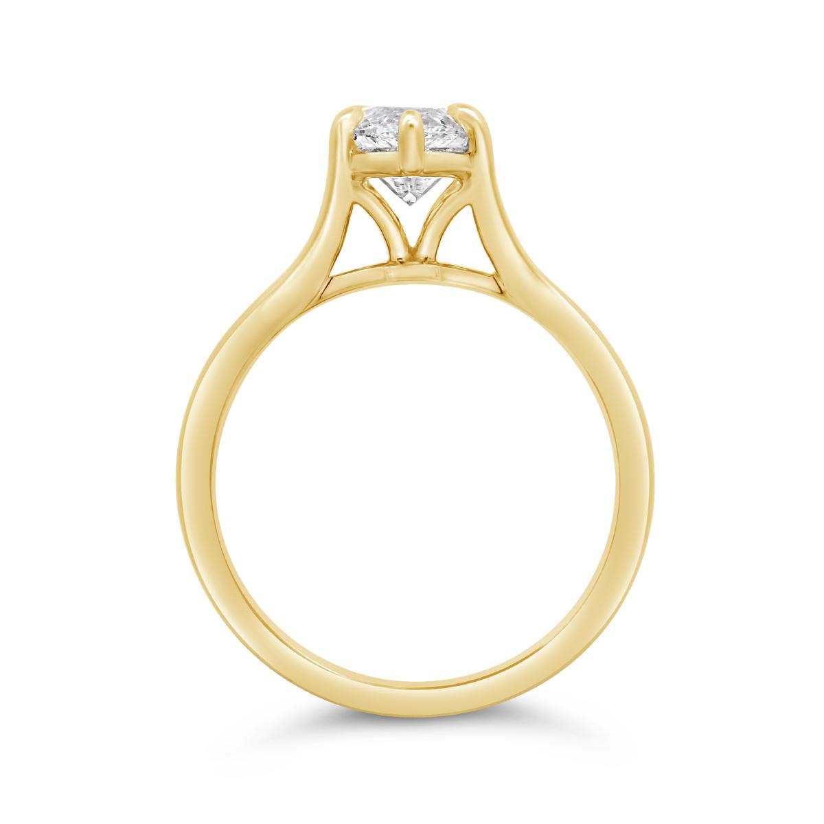 Above Love Lab Grown 2.23Ct Marquise Diamond Solitaire Ring In 14K Yellow Gold