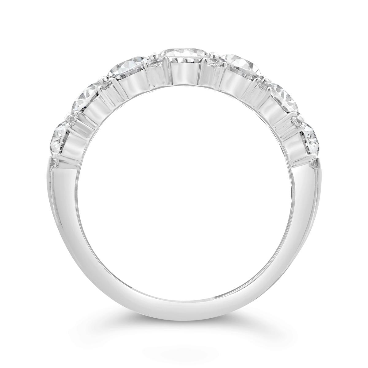 New Brilliance Lab Grown 2.45Ctw Diamond Band In 10K White Gold