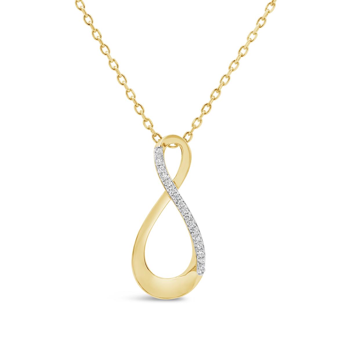 New Brilliance Lab Grown Diamond Pendant In 18K Yellow Gold Vermeil