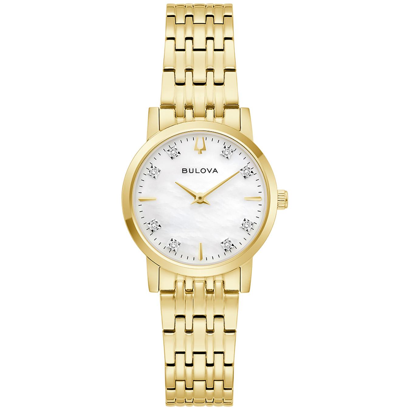 Bulova Ladies' 2 Hand Diamond Classic 27Mm Stainless Steel