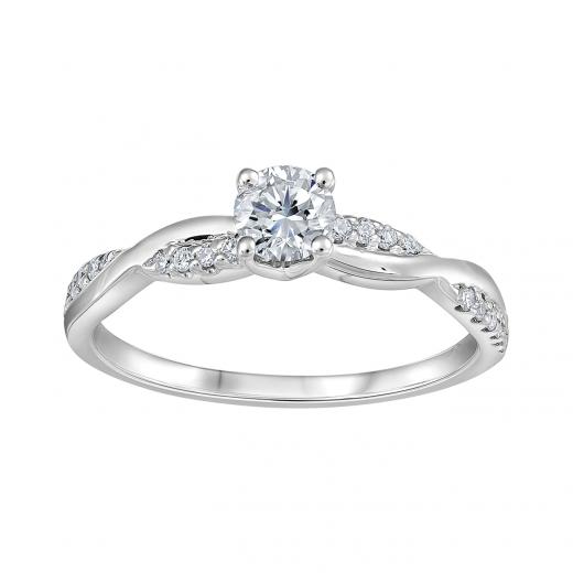 Glacier Fire 14K White Gold 0.40CTW Bridal Ring | Ben Moss Jewellers Glacier Fire 14K White Gold 0.40CTW Bridal Ring | Ben Moss Jewellers